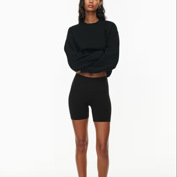 TNA ARITZIA | TnaChill Atmosphere Hi-rise 5" Black Bike Short | Size Medium - Picture 4 of 9